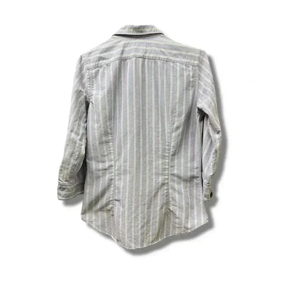 Ralph Lauren Boy's Slim Fit Striped Button-Down Shirt Purple Size M - Picture 2 of 6